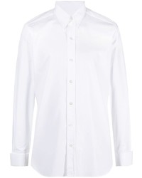 Tom Ford Straight Collar Cotton Poplin Shirt