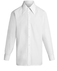 Maison Margiela Straight Point Collar Cotton Shirt