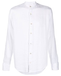 Eleventy Textured Long Sleeve Korean Shirt