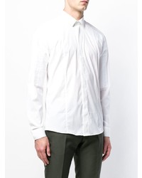 Les Hommes Textured Patch Shirt