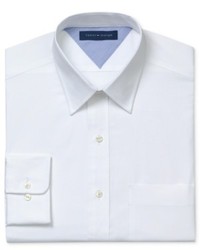 Tommy Hilfiger Dress Shirt White Pinpoint Long Sleeve Shirt