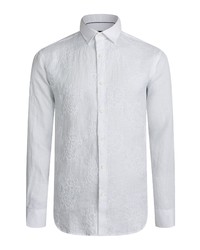 Bugatchi Tonal Print Long Sleeve Shirt