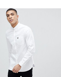Fred Perry Twill Shirt In White