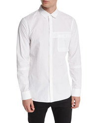 Helmut Lang Utility Pocket Button Down Shirt White