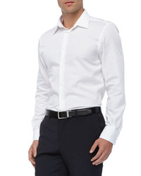 Versace Collection Basic Long Sleeve Shirt White