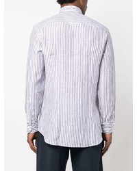 Etro Verticle Stripe Pattern Linen Shirt