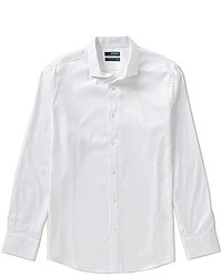 Murano Wardrobe Essentials Long Sleeve Slim Fit Textured Spread Collar Sportshirt