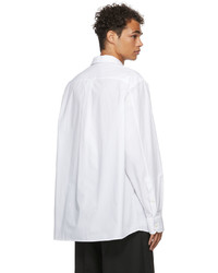 Valentino White 34 Button Shirt
