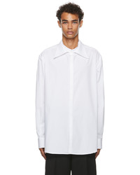 Valentino White 34 Button Shirt