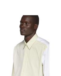 Jil Sander White And Beige Tilt Straight Fit Shirt