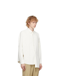 N. Hoolywood White Asymmetric Shirt