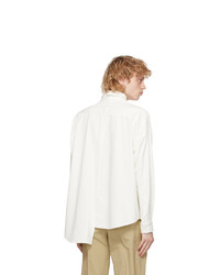 N. Hoolywood White Asymmetric Shirt