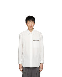 Issey Miyake Men White Broad Cloth Shirt