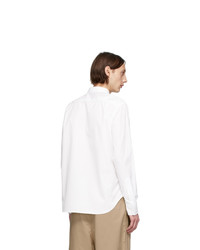 Comme des Garcons Homme White Broadcloth Shirt