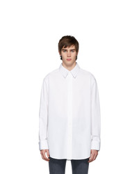 Wooyoungmi White Button Detail Sleeves Shirt
