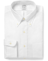 Brooks Brothers White Button Down Cotton Oxford Shirt