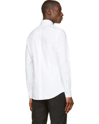 Dolce & Gabbana White Classic Gold Fit Button Up Shirt