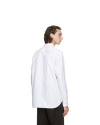 Comme des Garcons Homme White Contrast Stitch Shirt