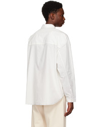 Sunnei White Contrast Stitch Shirt