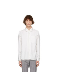 Z Zegna White Cotton And Silk Shirt