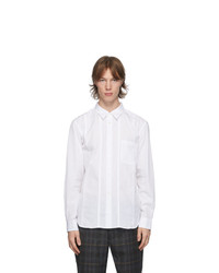 Comme des Garcons Homme Deux White Cotton Broadcloth Shirt