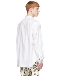 Comme Des Garcons Homme Plus White Cotton Shirt