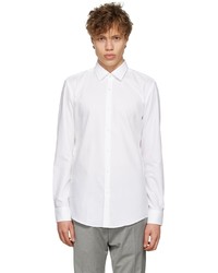 Hugo White Cotton Shirt