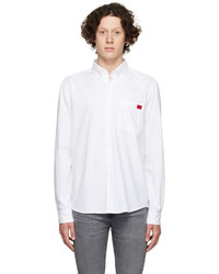 Hugo White Cotton Shirt