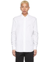 Alexander McQueen White Cotton Zip Shirt