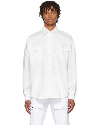 Alexander McQueen White Denim Shirt