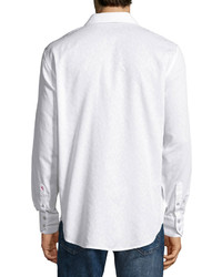 Robert Graham White Desert Long Sleeve Sport Shirt White