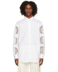 Acne Studios White Doily Crochet Shirt