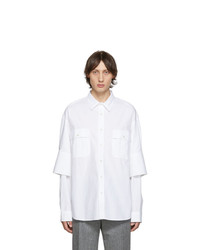 JW Anderson White Double Cuffs Shirt