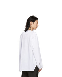 D.gnak By Kang.d White Double Sleeve Shirt
