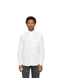 Naked and Famous Denim White Double Weave Easy Shirt