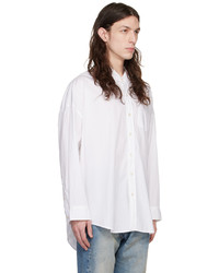 R13 White Drop Neck Shirt