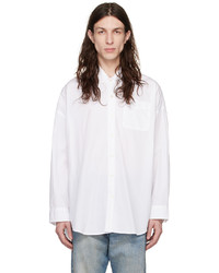 R13 White Drop Neck Shirt