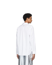 Tibi White Eco Poplin Classic Shirt