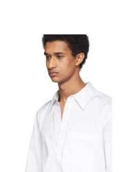 Tibi White Eco Poplin Classic Shirt