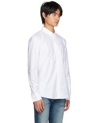 MAISON KITSUNÉ White Fox Embroidery Classic Shirt