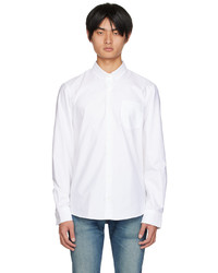 MAISON KITSUNÉ White Fox Embroidery Classic Shirt