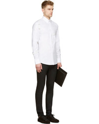 Alexander McQueen White Harness Button Up Shirt