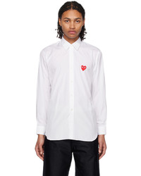 Comme Des Garcons Play White Heart Shirt