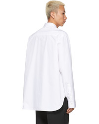 Jil Sander White Heavy Cotton Poplin Shirt