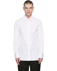 Alexander McQueen White Heavy Cotton Poplin Shirt
