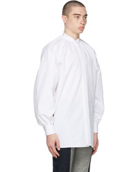 Alexander McQueen White Heavy Poplin Shirt