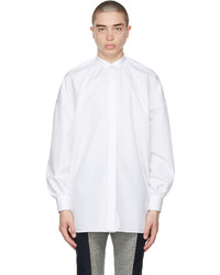 Alexander McQueen White Heavy Poplin Shirt