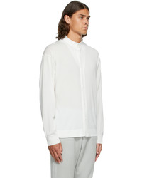 CFCL White High Gauge Stand Collar Shirt