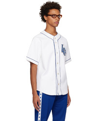 Late Checkout White Lc Baseball Shirt