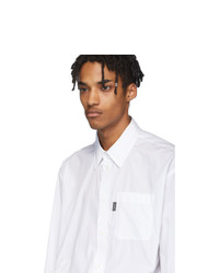 Versace White Logo Pocket Shirt